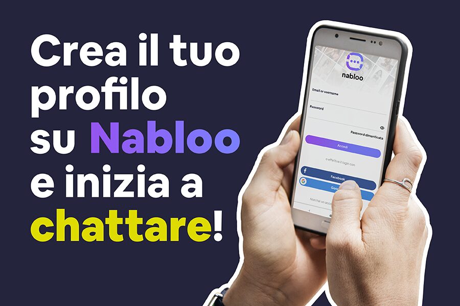 Crea il tuo profilo su Nabloo.com e inizia a chattare con i tuoi follower