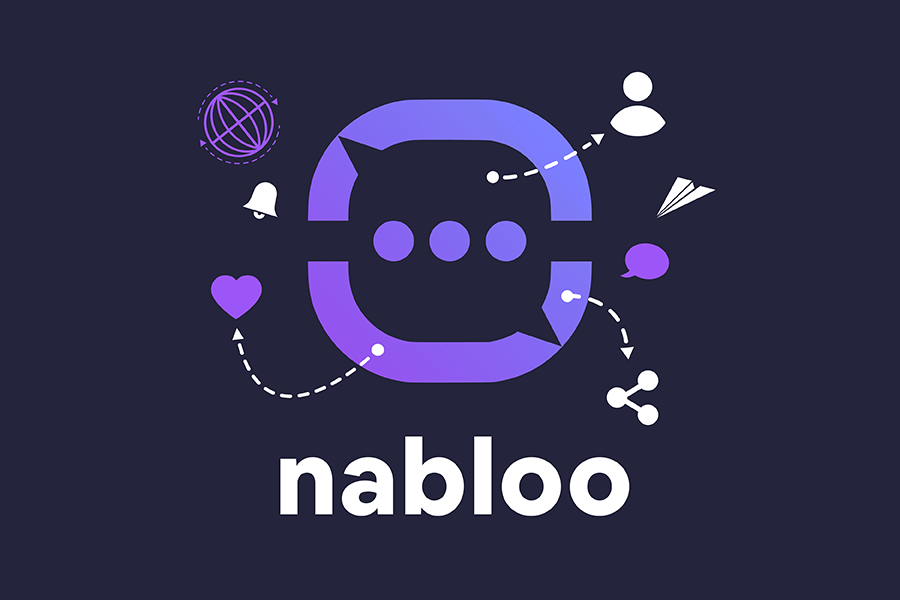 Nabloo social media per content creator e fan che chattano scrivono messaggi